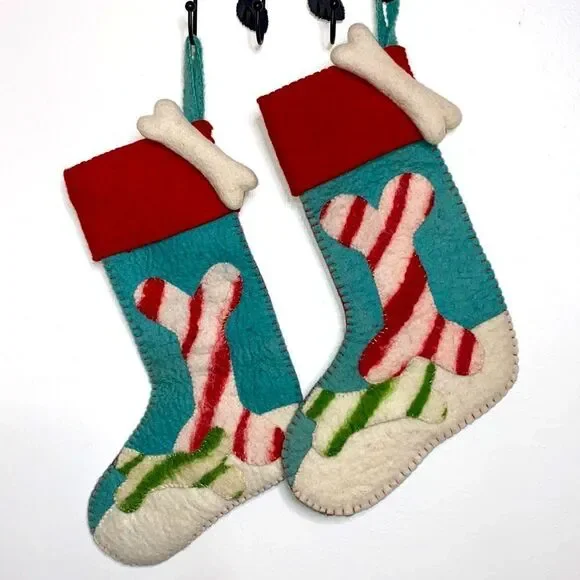 Felt Pet Christmas Holiday Stockings - Picture 4 of 9